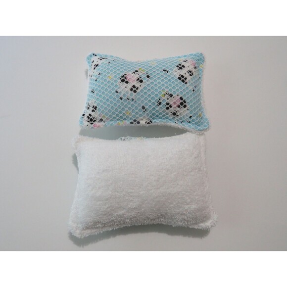 Reusable Sponge, Cow Dish Scrubby, Set of 2 - Picture 2 of 3